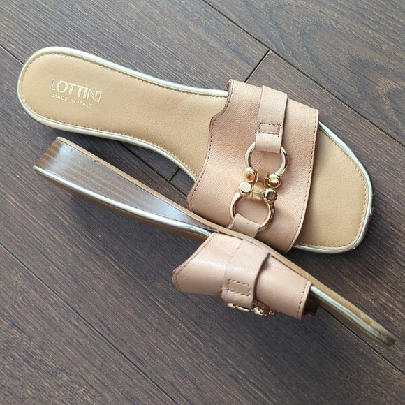 LOTTINI Leather Slides - Picture 4 of 9